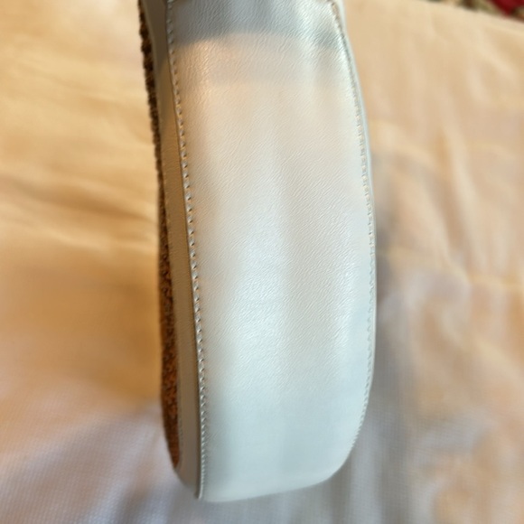 Sole Society White and Rattan Large Handbag - Picture 13 of 16